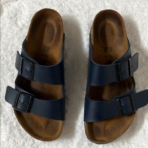 Birkenstock Blue and Brown Sandals with Anatomical Support